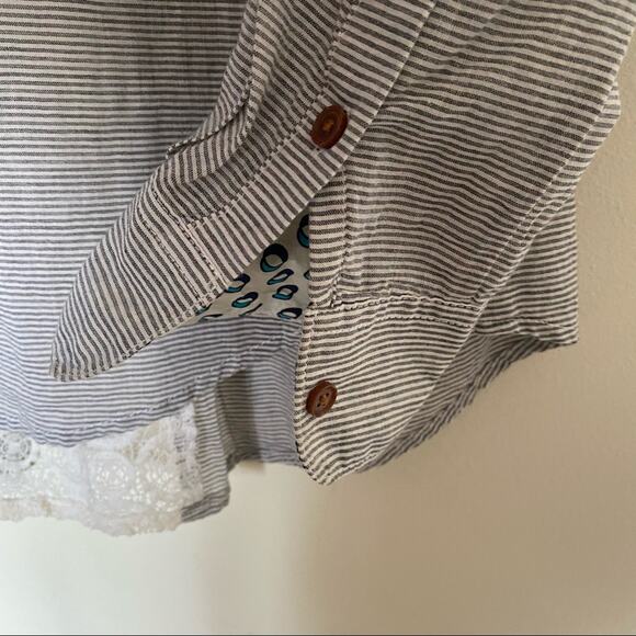 Birds Paradis Trovata | Button Down Lace Shirt - Picture 5 of 9